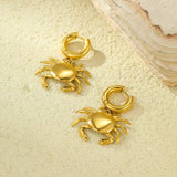 Crab Hoop Earrings